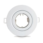 ALPHA ELETTRONICA SR - ALPLS280-042W/1 White Led lamp support - adjustable ring - Ø109mm - Base NOT included