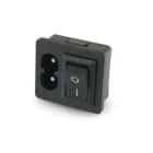 ALPHA ELETTRONICA SR - ALP23-12/4 SPINA PANNELLO 2POLIC8 INT NON LUM.4.8MM