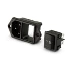 ALPHA ELETTRONICA SR - ALP23-12/5 SPINA PANNELLO 3POLI INT NERO 4.8MM