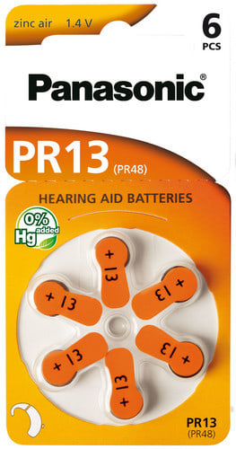 ALPHA ELETTRONICA SR - ALPPZP-PR13 Zinc air battery - PR13 - 1,4V