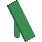 ALPHA ELETTRONICA SR - ALPSU-SOLAR-011 TESTA PALO ZINC. SENZA VANO BATTERIE