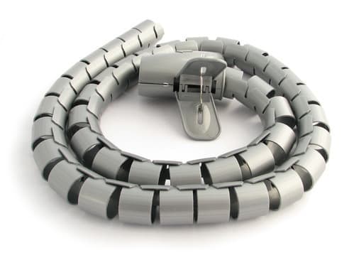 ALPHA ELETTRONICA SR - ALPSU930 COPRICAVO FLESSIBILE 1M ARGENTO D.30MM