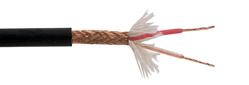 ALPHA ELETTRONICA SR - ALPWTR84 CAVO MICROFONICO PIC.2X0.25 NERO