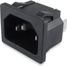 ALPHA ELETTRONICA SR - ALP23-5/3 SPINA DA PANNELLO C14 3POLI FASTON 6.3MM