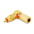 ALPHA ELETTRONICA SR - ALP17-86 SPINA RCA POLARIZZATA ROSSA A 90 ORO