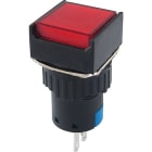 ALPHA ELETTRONICA SR - ALP330-046-1 PULS.PUSH LOCKED 230V 1NO-1NC QUAD.ROSSO