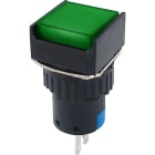 ALPHA ELETTRONICA SR - ALP330-046-4 PULS.PUSH LOCKED 230V 1NO-1NC QUAD.VERDE