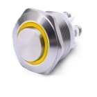 ALPHA ELETTRONICA SR - ALP330-056-3 PULS.ANTIV.1PON/-/OFF VITE 24V GIALLO