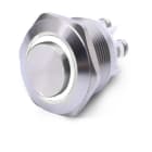 ALPHA ELETTRONICA SR - ALP330-056-6 Pulsante momentaneo antivandalo ø16mm luminoso Bianco - 24V - 1P - SPST - OFF/(ON) - N.A. - 3 term. vite