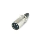 ALPHA ELETTRONICA SR - ALP40-60 XLR plug with rubber cable clamp boot - 3-pole