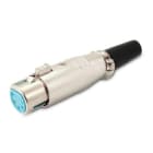 ALPHA ELETTRONICA SR - ALP40-75 XLR socket with rubber cable clamp boot - 5-pole