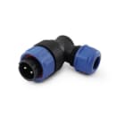 ALPHA ELETTRONICA SR - ALP44-54L CONNETTORE IP68 ANG. SP21 SPINA 2P30A