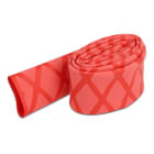 ALPHA ELETTRONICA SR - ALP520-G04R Guaina termorestringente antiscivolo - Restringimento 2:1 - ø20mm - Rosso - 1m