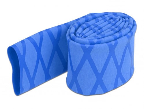 ALPHA ELETTRONICA SR - ALP520-G12B Guaina termorestringente antiscivolo - Restringimento 2:1 - ø30mm - Blu - 1m