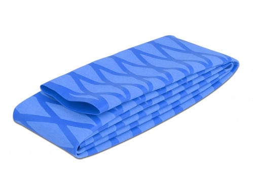 ALPHA ELETTRONICA SR - ALP520-G16B Guaina termorestringente antiscivolo - Restringimento 2:1 - ø40mm - Blu - 1m