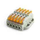ALPHA ELETTRONICA SR - ALP542-25-1 Connettore rapido serrafilo - cinque poli passanti - 10 morsetti - con base di fissaggio