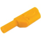 ALPHA ELETTRONICA SR - ALP20-122-3 Spina banana ø4mm di sicurezza - con presa passante - Gialla