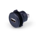 ALPHA ELETTRONICA SR - ALP64-527NP ADATT.PRESA USBA PRESA USBA PAN.NERO
