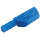 ALPHA ELETTRONICA SR - ALP20-122-5 Spina banana ø4mm di sicurezza - con presa passante - Blu