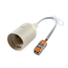 ALPHA ELETTRONICA SR - ALP23-9-132B PORTALAMPADA E27 CON CAVO 20CM E MORS...
