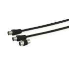 ALPHA ELETTRONICA SR - ALP87-010/03B CAVO TV M-M NERO ADATT.F-F 3M POLYBAG