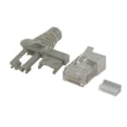 ALPHA ELETTRONICA SR - ALP94-919/1 SP RJ45 8P8C CAT6A SCH.FL-SOL.CAPPUCCIO