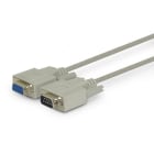 ALPHA ELETTRONICA SR - ALP95-510 Cable from "D" series 9 poles socket to "D" series 9 poles plug - Grey - 1,8m