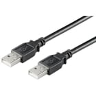 ALPHA ELETTRONICA SR - ALP95-600NB Cavo USB 2.0 da USB tipo-A Maschio a USB tipo-A Maschio - 0,48 Gbps - 1,8m - Nero