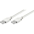 ALPHA ELETTRONICA SR - ALP95-600WB Cable from USB plug type "A" to USB plug type "A" - 1.8m - White