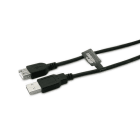 ALPHA ELETTRONICA SR - ALP95-601/0018NB USB 2.0 Cable from USB plug type "A" to USB socket type "A" - 1.8m - Black
