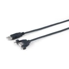 ALPHA ELETTRONICA SR - ALP95-601/2PANB CAVO USB2 M/F TIPO A PANNELLO 2M NERO...