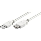 ALPHA ELETTRONICA SR - ALP95-601/3WB Cable from USB type "A" plug to USB type "A" socket - 3m - White