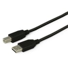 ALPHA ELETTRONICA SR - ALP95-602NB USB 2.0 cable type "A" plug cable with USB type "B" plug - 1.8m - Black