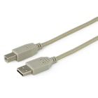 ALPHA ELETTRONICA SR - ALP95-602/5B USB plug type "A" cable with USB plug type "B" - 5m - Ivory