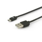 ALPHA ELETTRONICA SR - ALP95-650/1 Cable from USB type "A" plug to Micro USB type "B" plug - 1m - Black