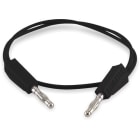 ALPHA ELETTRONICA SR - ALP20-526-2 CAVETTO NERO 1 M CON TERM.LI BANANA 4MM