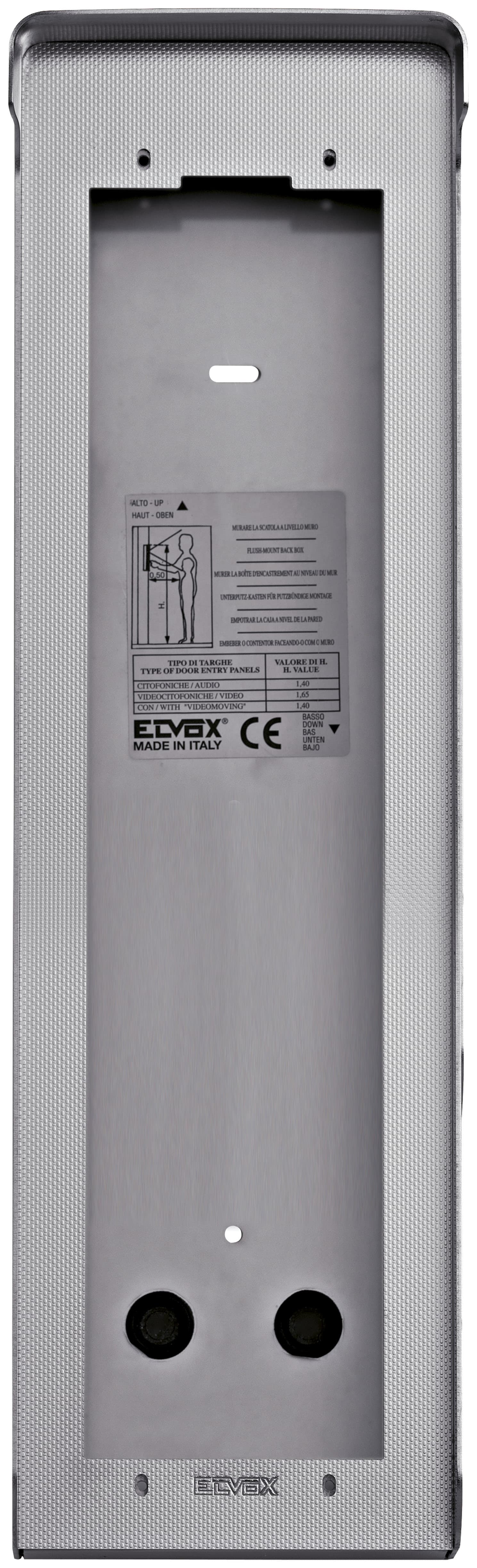 VIMAR SPA - VIW1E31 SCATOLA DA PARETE 1 PLACCA 3M ACCIAIO