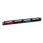 QUBIX SPA - QBX2002021 PATCH PANEL CCS IDC110 C5E 24 RJ45 UTP