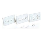 QUBIX SPA - QBX2004014 PLACCA CCS PASSO 503 4 POSIZIONI RJ45