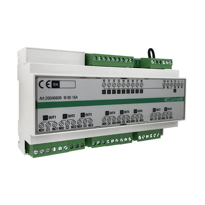 COMELIT GROUP SPA - COE20046606 MODULO SIMPLEHOME 9 INGRESSI 8 USCITE 16