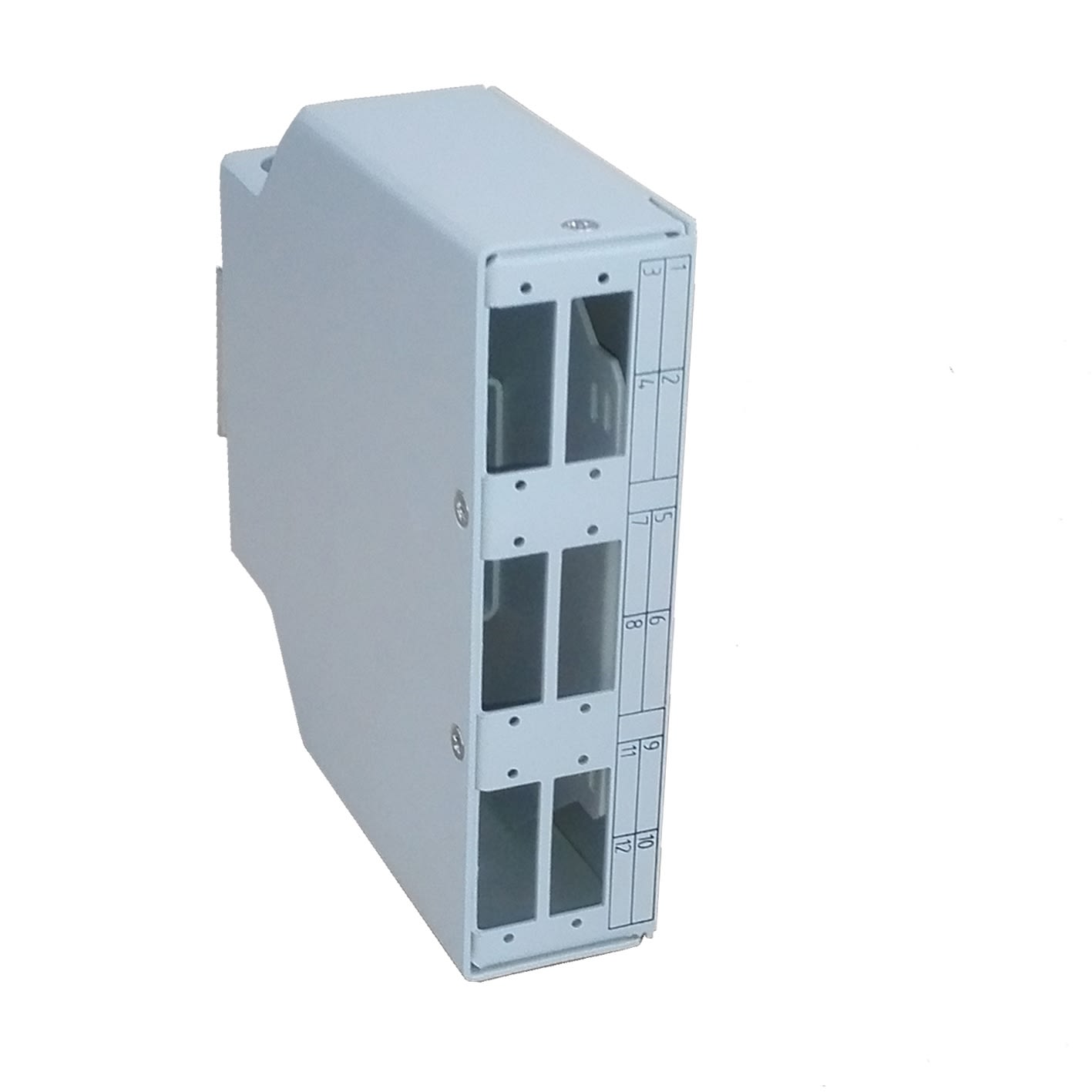 QUBIX SPA - QBX2006071 BOX OTTICO 6 SC DPLEX PER GUIDA DIN GR