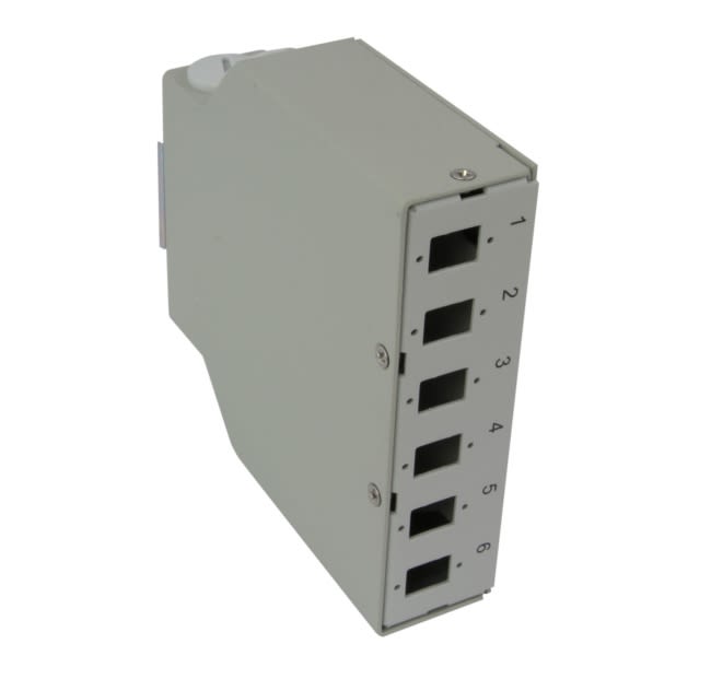 QUBIX SPA - QBX2006072 BOX OTTICO 6 SC SPLX PER GUIDA DIN GR