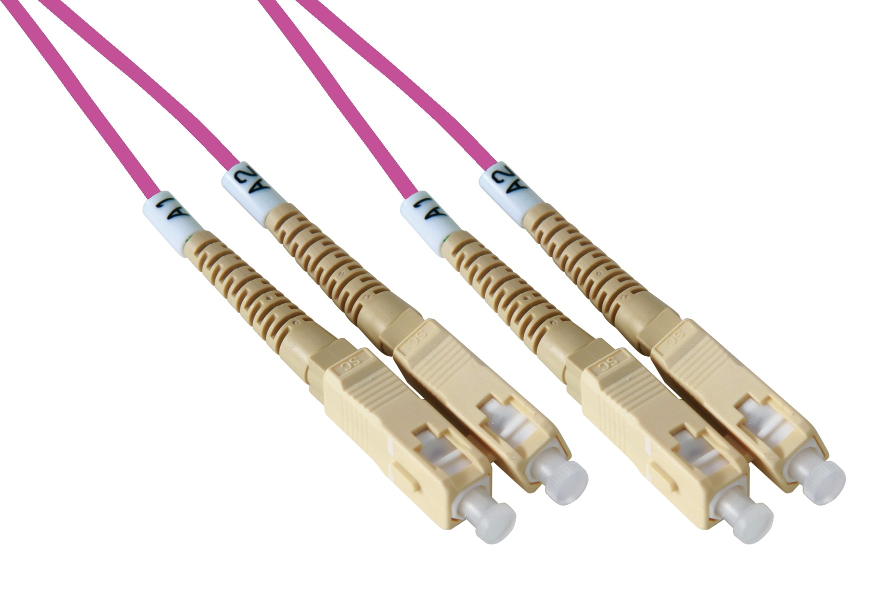 QUBIX SPA - QBX2008027OM4 BRETELLA BIF SC-SC 50/125 OM4 MM 3MT