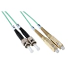 QUBIX SPA - QBX2008031OM3 BRETELLA BIF ST-SC 50/125 MM OM3 3MT