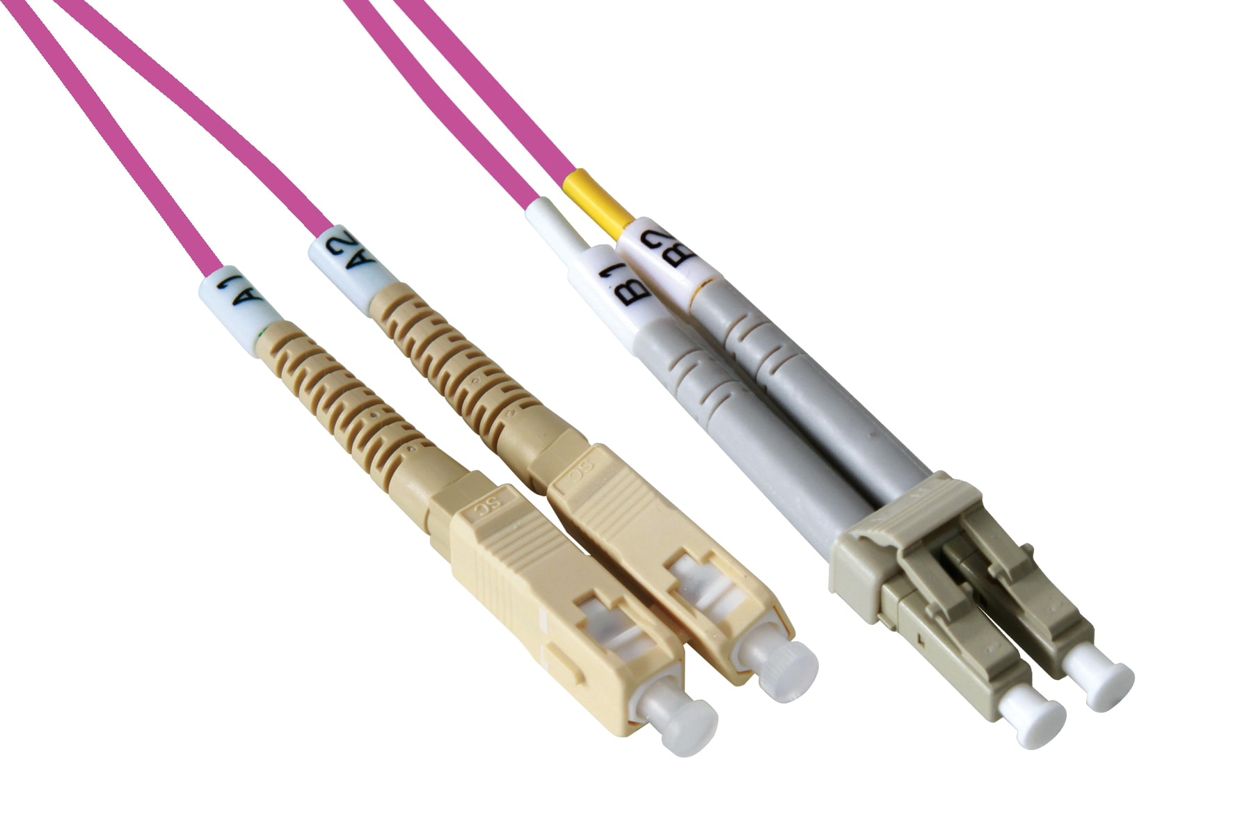 QUBIX SPA - QBX2008136OM4 BRETELLA BIF SC-LC 50/125 MM OM4 2MT