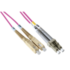 QUBIX SPA - QBX2008137OM4 BRETELLA BIF SC-LC 50/125 MM OM4 3MT