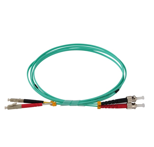 QUBIX SPA - QBX2008141OM3 BRETELLA BIF ST-LC 50/125MM OM3 3MT