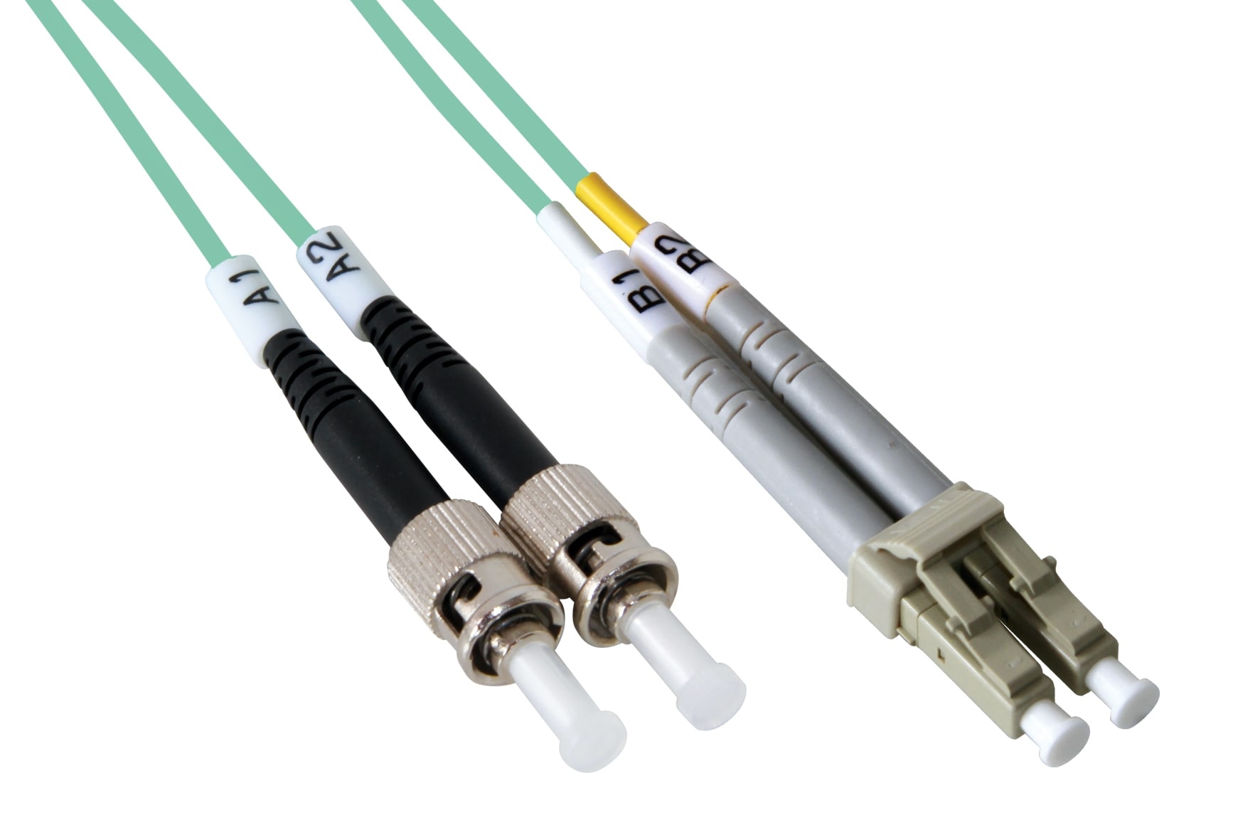 QUBIX SPA - QBX2008142OM3 BRETELLA BIF ST-LC 50/125MM OM3 5MT