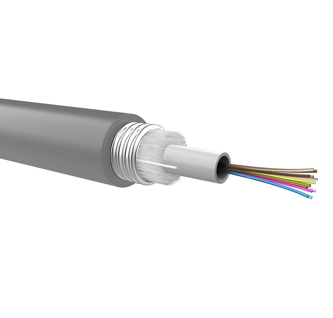 QUBIX SPA - QBX2008350 CAVO 6FO 50/125 ARM. METAL. PE CONNET