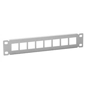 QUBIX SPA - QBX2010066 PANNELLO CCS VUOTO 8 P. RJ45 10 1U GR